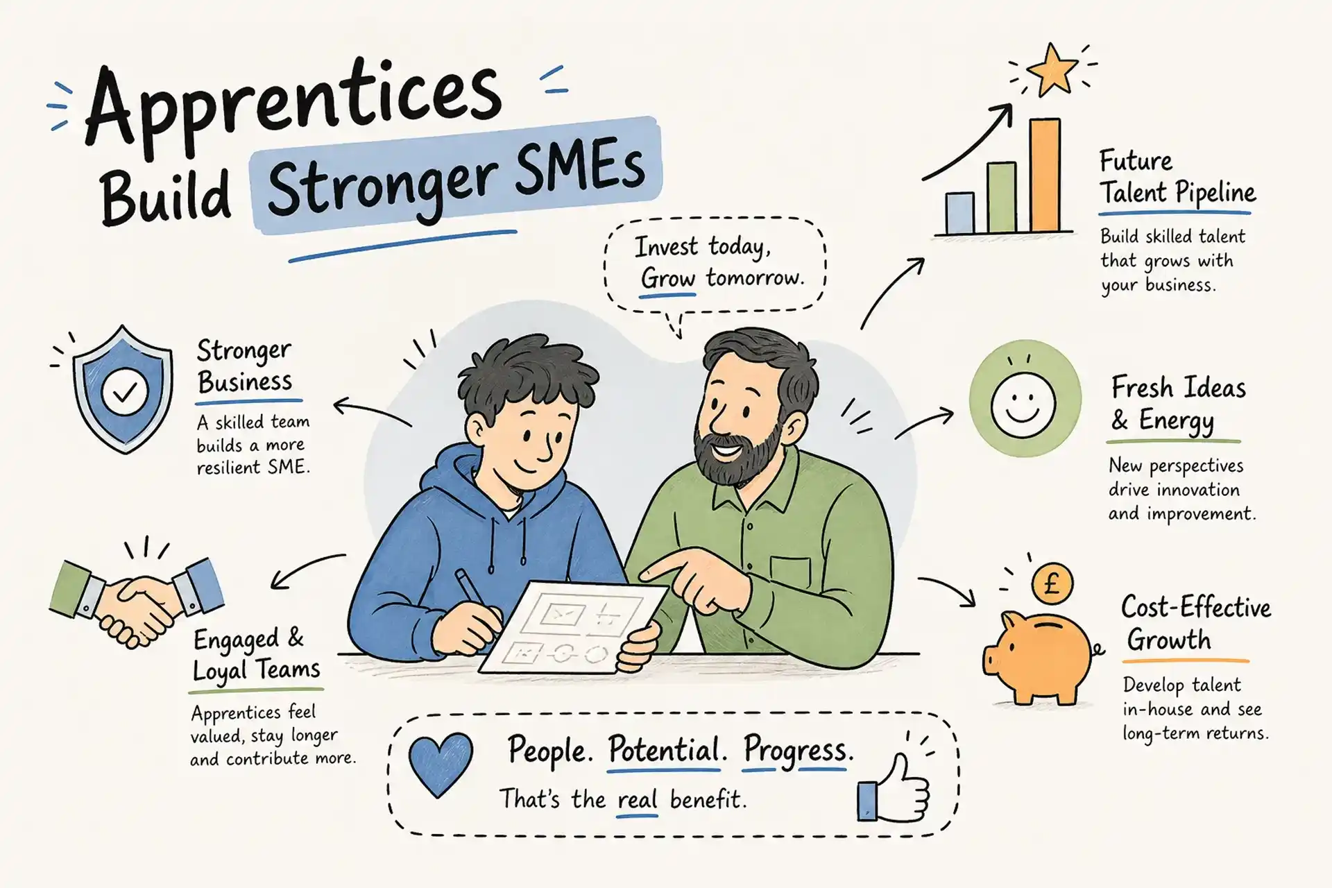 The real benefits of hiring an apprentice for your SME